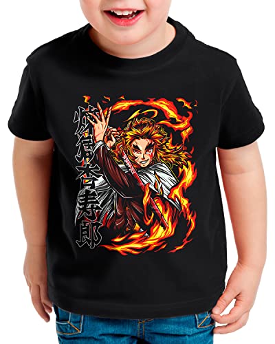 style3 Sword Master T-Shirt für Kinder Demon Anime Japan Manga, Größe:140 von style3