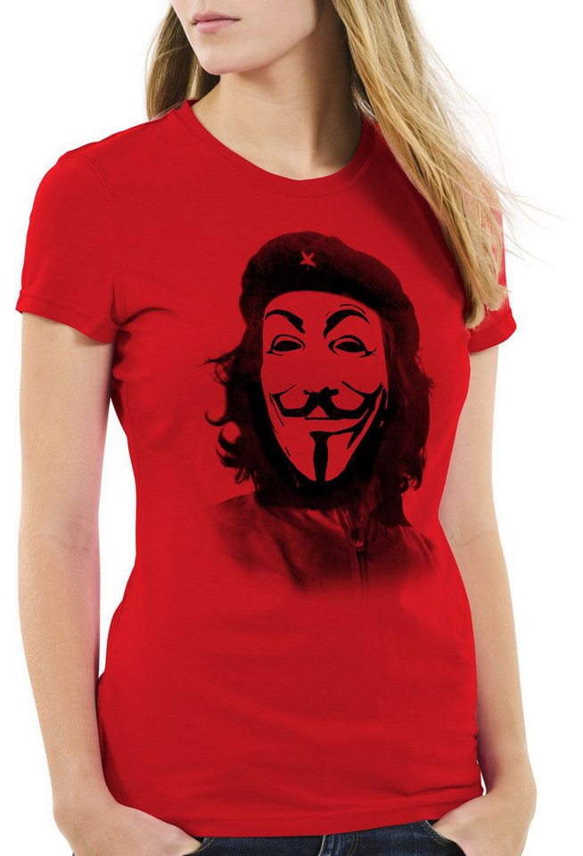 style3 T-Shirt Anonymous Che Guevara guy fawkes occupy maske guy fawkes hacker kuba von style3