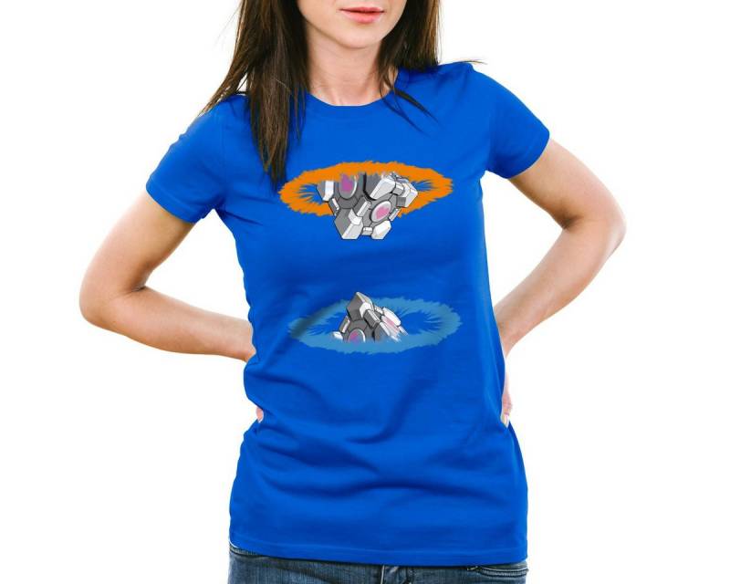 style3 T-Shirt Companion Cube Gamer Portal Portale Chell Begleiter Würfel game von style3