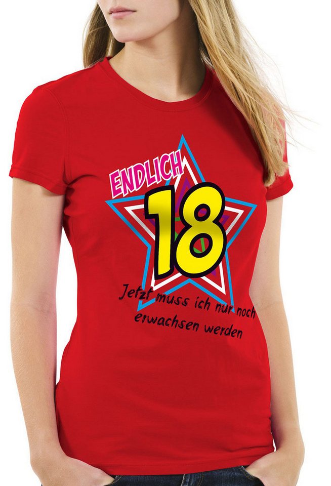 style3 T-Shirt Endlich 8 Jetzt noch erwachsen werden! Geburtstag Fun Funshirt von style3