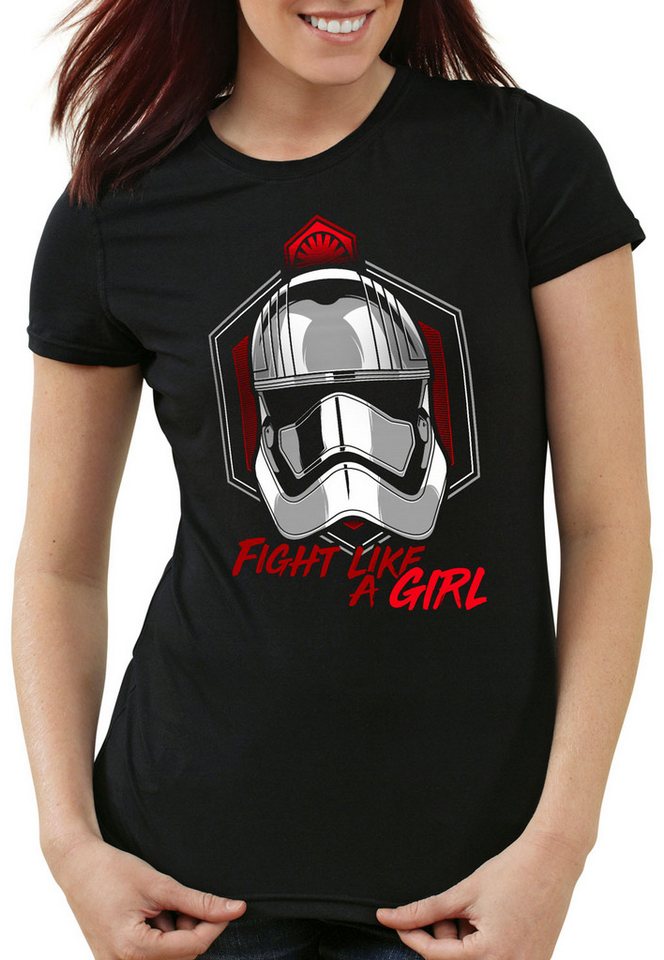 style3 T-Shirt Fight like a Girl star krieg wars imperium der sterne vader von style3