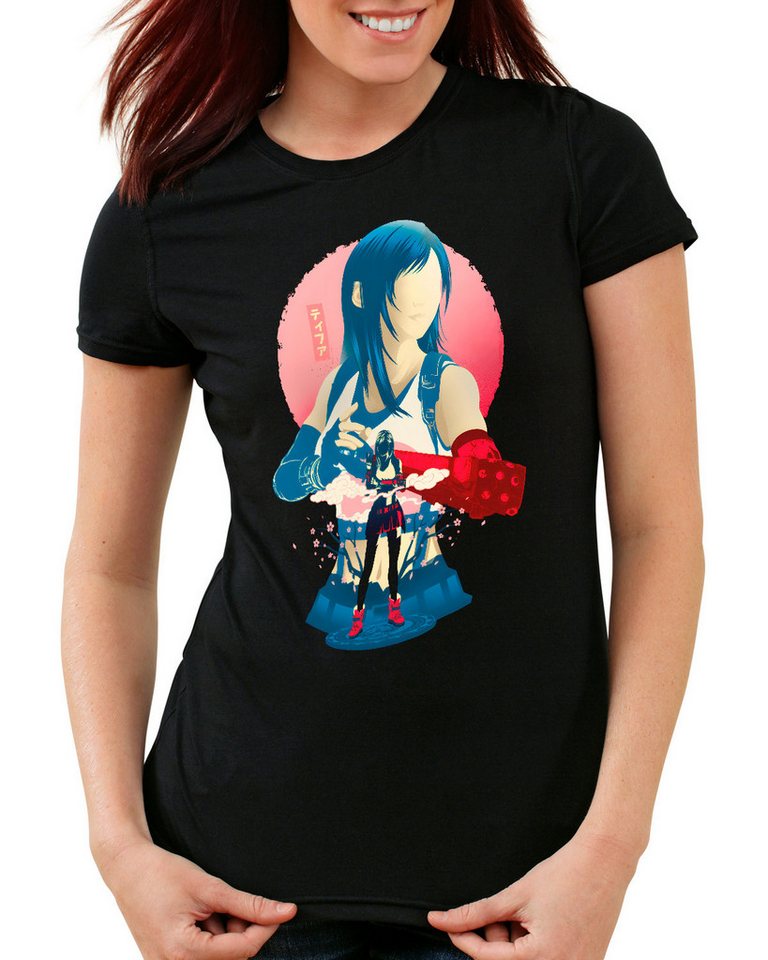 style3 T-Shirt Fist Fighter Girl final fantasy 7 VII chocobo remake von style3