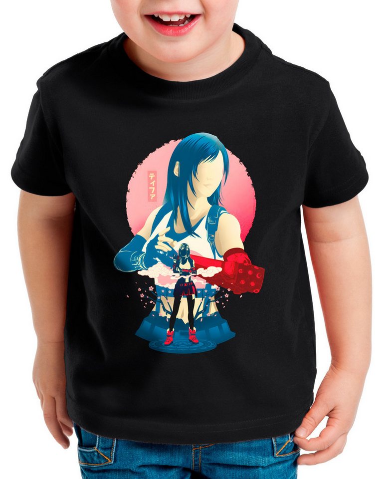 style3 T-Shirt Fist Fighter Girl final fantasy 7 VII chocobo remake von style3
