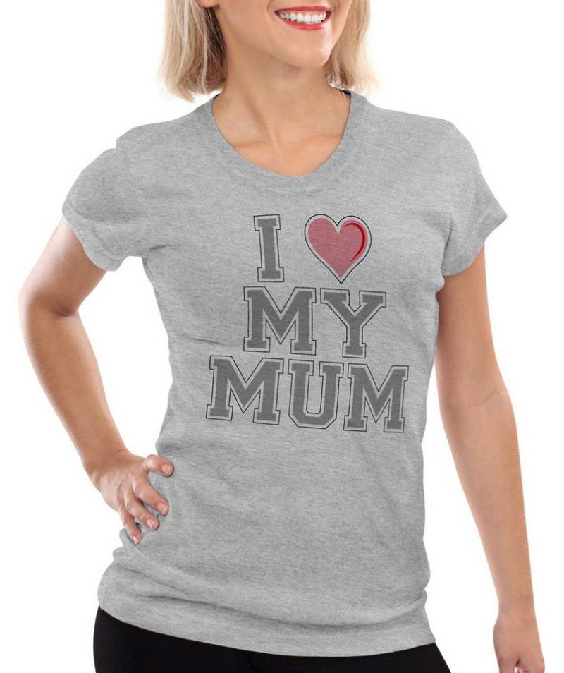 style3 T-Shirt I love my Mum mama oma mutter muttertag geburtstag liebe new york von style3