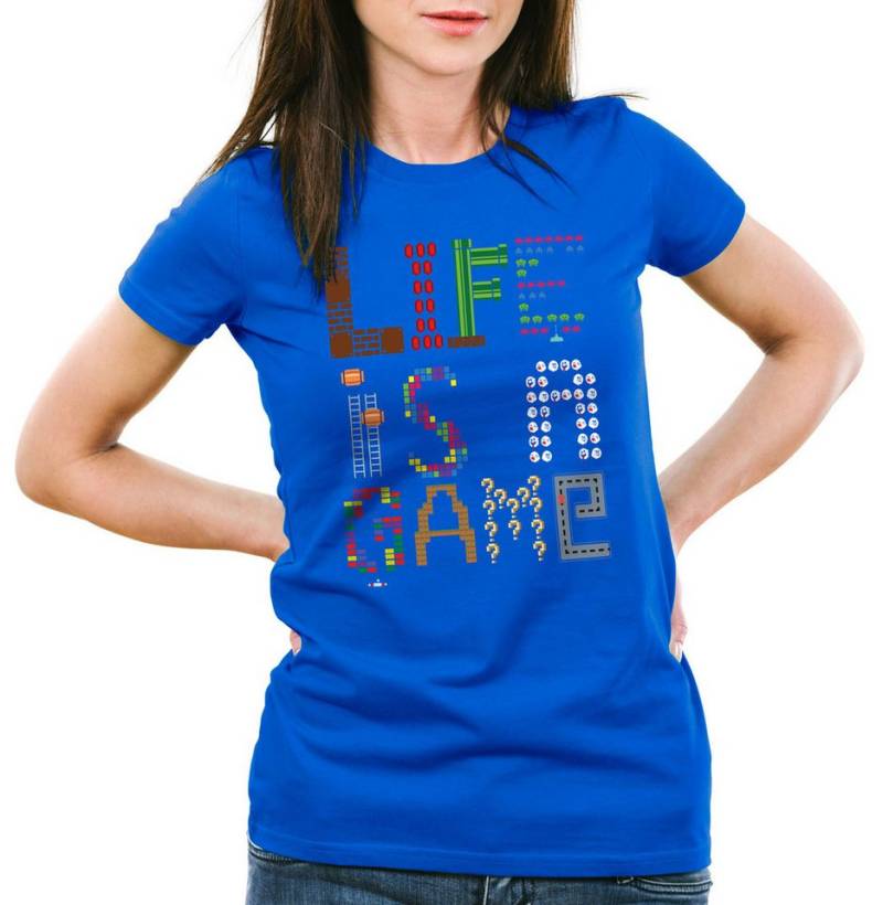 style3 T-Shirt Life is a Game Gamer Pixel Konsole Boy mario Spiel Jungen zelda von style3