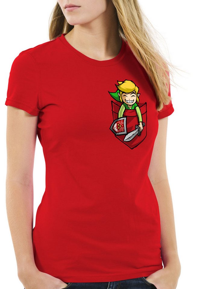 style3 T-Shirt Link Brusttasche wild switch the breath of snes ocarina zelda hyrule von style3