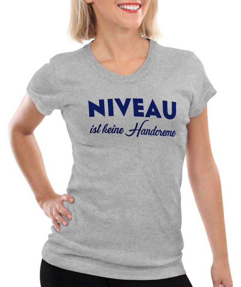 style3 T-Shirt Niveau ist keine Handcreme Creme Funshirt Spruch nivea fun lustig von style3