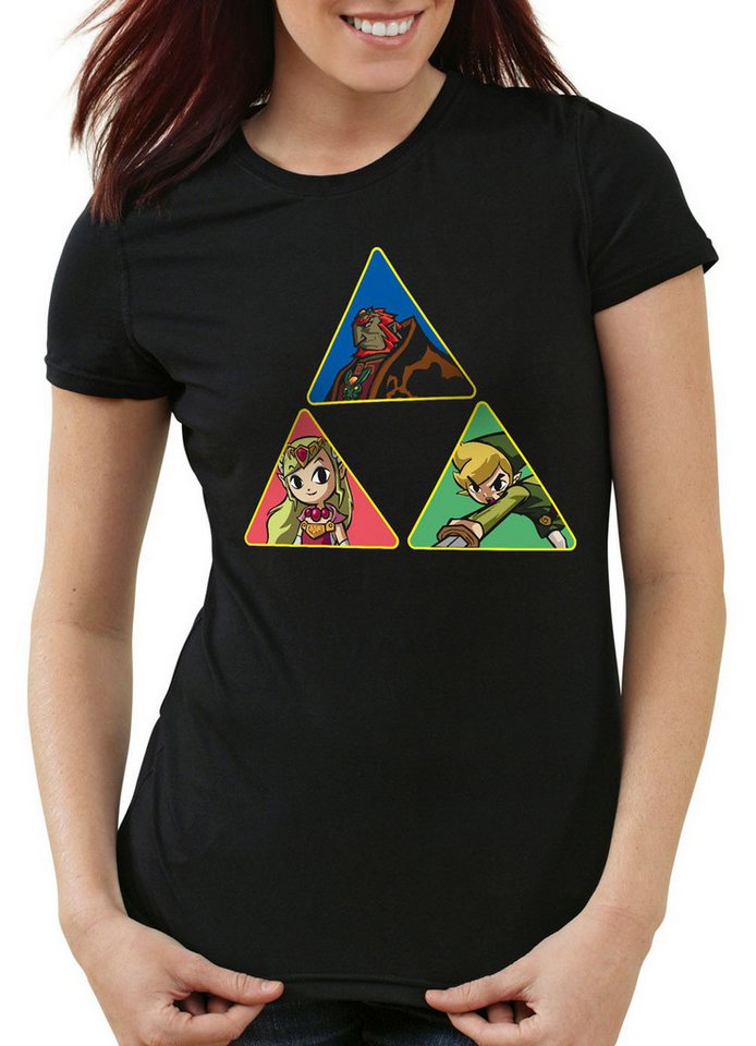 style3 T-Shirt Triforce Link Gamer Hyrule boy zelda game wild breath legend of von style3