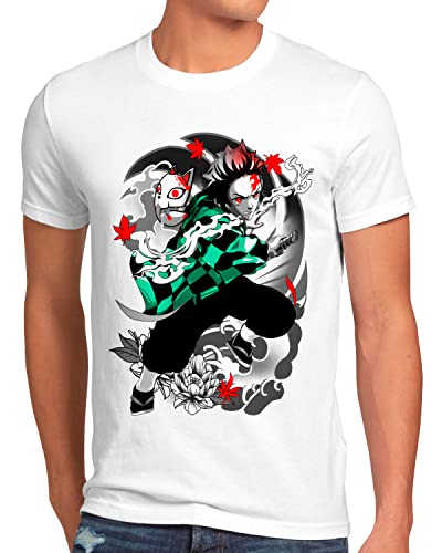 style3 Tanjiro Venegance Herren T-Shirt Demon Anime Japan Manga, Größe:XL von style3