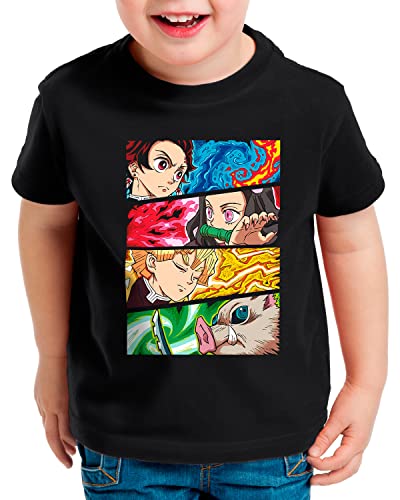 style3 Team Demon T-Shirt für Kinder Demon Anime Japan Manga, Größe:164 von style3