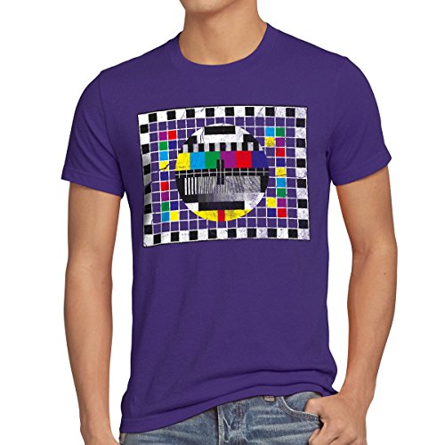 style3 Testbild Herren T-Shirt Sheldon, T-Shirt Hauptfarbe:Lila;Größe:M von style3
