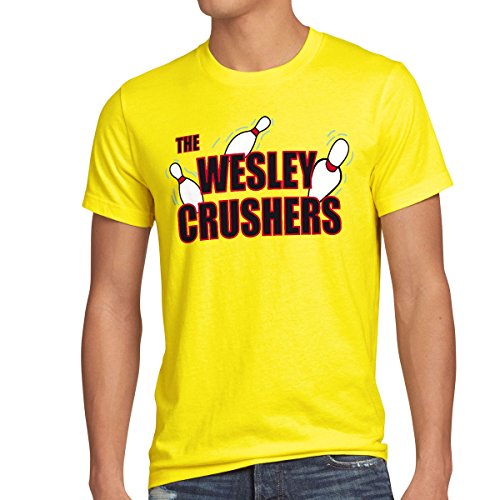 style3 The Wesley Crushers Herren T-Shirt Sheldon, Größe:L;Farbe:Gelb von style3