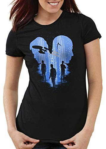 style3 Trek Crew Damen T-Shirt Trekkie Star beamen, Größe:M von style3