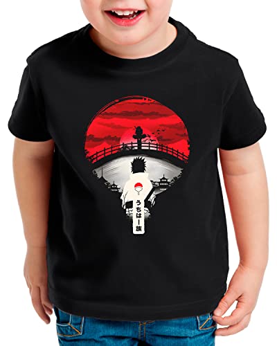 style3 Uchiha Night T-Shirt für Kinder Ninja Anime Manga Cosplay Kakashi Hatake, Größe:164 von style3