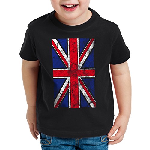 style3 Union Jack Flag Kinder T-Shirt Großbritannien Flagge England Great Britain, Größe:152 von style3