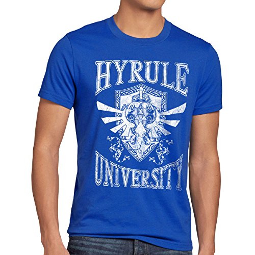 style3 University of Hyrule Herren T-Shirt, Größe:XL;Farbe:Blau von style3