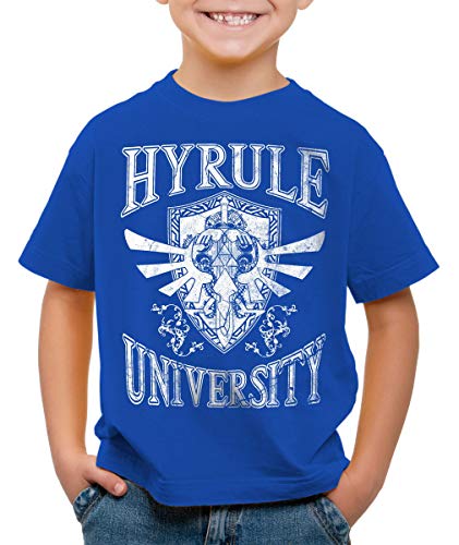 style3 University of Hyrule Kinder T-Shirt, Farbe:Blau, Größe:140 von style3
