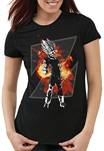 style3 Vegeta Z Gold Damen T-Shirt god Modus Evolution Saiyajin Drago, Größe:L von style3