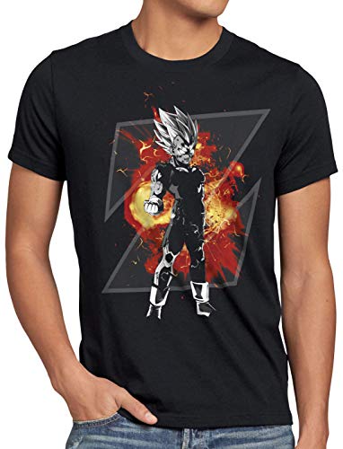 style3 Vegeta Z Gold Herren T-Shirt god Modus Evolution Saiyajin Drago, Größe:5XL von style3