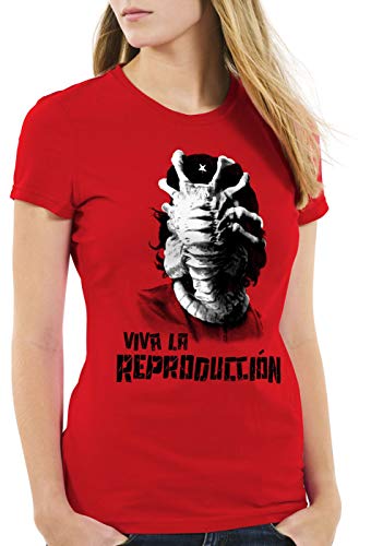style3 Viva Facehugger T-Shirt Damen Revolution Revolution Liberta Xenomorph, Farbe:Rot, Größe:M style3 Viva Facehugger T-Shirt Damen Revolution Revolution Liberta Xenomorph, Farbe:Rot, Größe:M von style3
