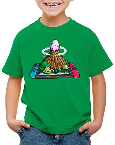 style3 Windfischei Switch T-Shirt für Kinder link Prinzessin Awakening, Farbe:Grün, Größe:128 von style3