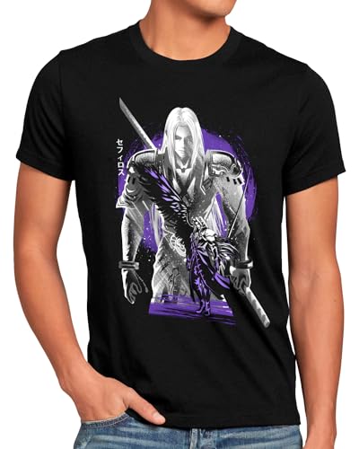 style3 Winged Angel Herren T-Shirt Anime Cloud Choco-BO Sephiroth, Größe:5XL von style3