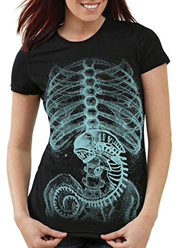 style3 Xenomorph Alien T-Shirt Damen, Größe:XL von style3