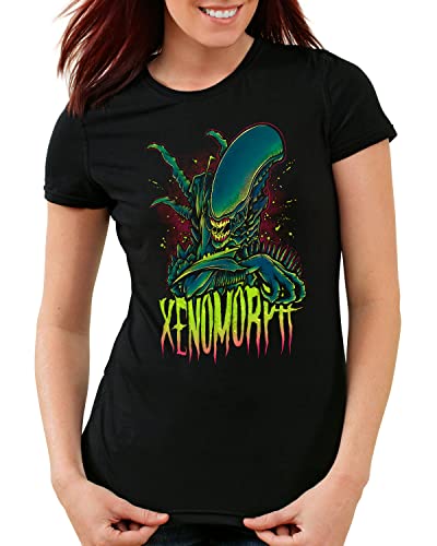 style3 Xenomorph Planet Damen T-Shirt Alien Ripley Movie Ridley Scott, Größe:M von style3