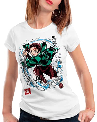 style3 Zenitsu Sumi-E Damen T-Shirt Demon Anime Japan Manga, Größe:S von style3