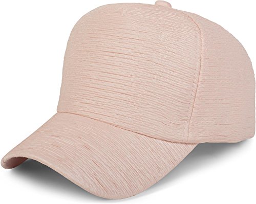 styleBREAKER 6-Panel Cap in Crunched Optik, Baseball Cap gekreppt, Basecap, verstellbar, Unisex 04023058, Farbe:Rose von styleBREAKER