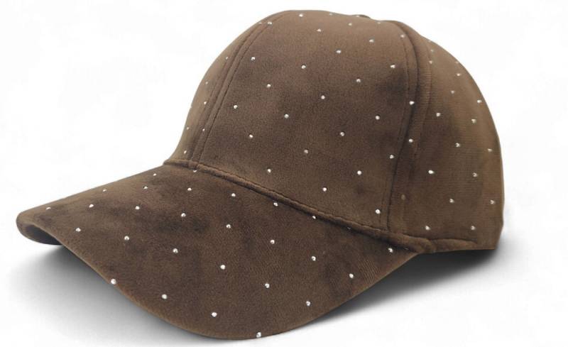 styleBREAKER Baseball Cap Samt Baseball Cap mit Strass (1-St) von styleBREAKER