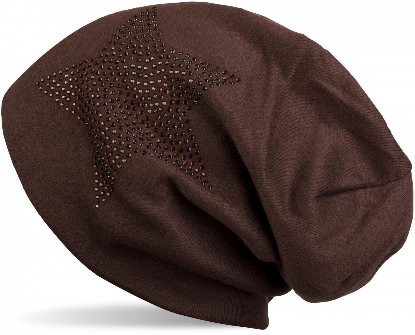 styleBREAKER Beanie (1-St) Warme Beanie Mütze mit Strass Stern von styleBREAKER