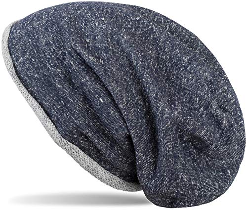 styleBREAKER Beanie Mütze mit All Over Glitzer im Melange Look mit Rollrand, Slouch Longbeanie, Glitzermütze, Damen 04024143, Farbe:Dunkelblau meliert styleBREAKER Beanie Mütze mit All Over Glitzer im Melange Look mit Rollrand, Slouch Longbeanie, Glitzermütze, Damen 04024143, Farbe:Dunkelblau meliert von styleBREAKER