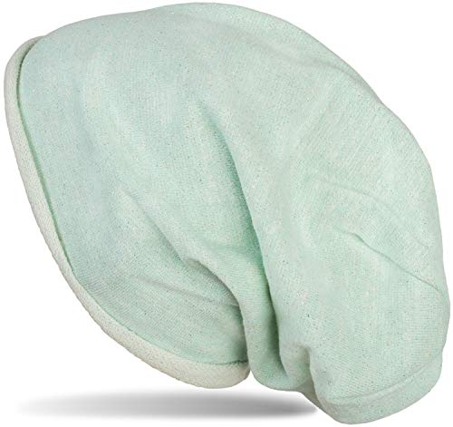 styleBREAKER Beanie Mütze mit All Over Glitzer im Melange Look mit Rollrand, Slouch Longbeanie, Glitzermütze, Damen 04024143, Farbe:Mint meliert von styleBREAKER