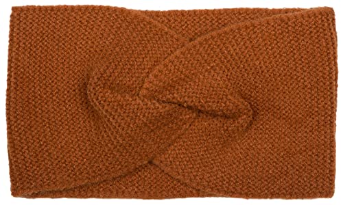 styleBREAKER Damen Feinstrick Stirnband mit Twist Knoten, warmes Winter Haarband, Headband 04026047, Farbe:Cognac von styleBREAKER