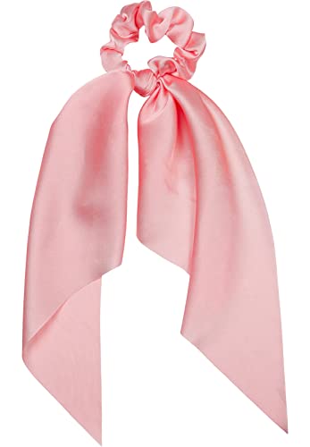 styleBREAKER Damen Haargummi einfarbig mit Schleife im Retro Style, elastisch, Scrunchie, Zopfgummi, Haarband 04027040, Farbe:Rose von styleBREAKER