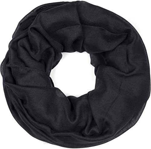 styleBREAKER Damen Loop Schal mit Perlen Applikation, Unifarben, Leichter Schlauchschal Einfarbig, Tuch 01016168, Farbe:Schwarz styleBREAKER Damen Loop Schal mit Perlen Applikation, Unifarben, Leichter Schlauchschal Einfarbig, Tuch 01016168, Farbe:Schwarz von styleBREAKER