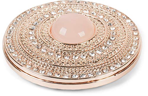 styleBREAKER Damen Magnet Schmuck Brosche rund mit Strass und großer Perle, für Schals, Tücher oder Ponchos, Anhänger 05050082, Farbe:Rosegold-Rose von styleBREAKER