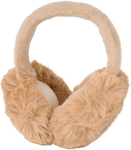 styleBREAKER Damen Ohrenwärmer einfarbig in weicher Teddyfell-Optik - Flauschig weiche Earmuffs für kalte Wintertage 04026070, Farbe:Camel styleBREAKER Damen Ohrenwärmer einfarbig in weicher Teddyfell-Optik - Flauschig weiche Earmuffs für kalte Wintertage 04026070, Farbe:Camel von styleBREAKER