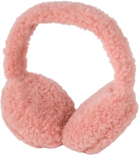 styleBREAKER Damen Ohrschützer aus zotteligem Teddyplüsch - Stylische und warme Earmuffs für kalte Tage 04026071, Farbe:Rosa von styleBREAKER