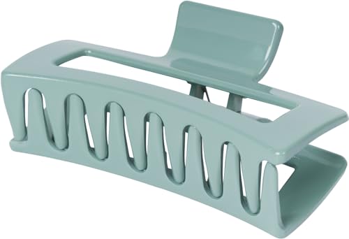 styleBREAKER Damen Oversize Haarklammer aus glänzendem Kunststoff Einfarbig, Haarklemme, Haarspange, Haarschmuck 04027051, Farbe:Jadegrün styleBREAKER Damen Oversize Haarklammer aus glänzendem Kunststoff Einfarbig, Haarklemme, Haarspange, Haarschmuck 04027051, Farbe:Jadegrün von styleBREAKER