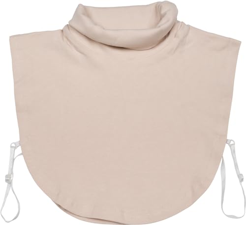 styleBREAKER Damen Rollkragen Einsatz Uni oder mit Streifen am Schalkragen, Rollkrageneinsatz, Falscher Rund Kragen 08020015, Farbe:Beige von styleBREAKER