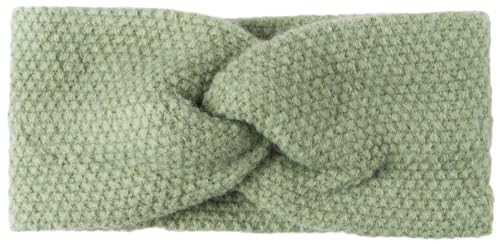 styleBREAKER Damen Strick Stirnband mit Reiskorn Strickmuster und Twist Knoten, warmes Winter Haarband, Headband 04026064, Farbe:Lindgrün von styleBREAKER