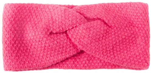 styleBREAKER Damen Strick Stirnband mit Reiskorn Strickmuster und Twist Knoten, warmes Winter Haarband, Headband 04026064, Farbe:Neonpink von styleBREAKER