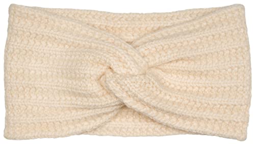 styleBREAKER Damen Strick Stirnband mit Rippstrickmuster und Twist Knoten, Rippmuster, warmes Winter Haarband, Headband 04026059, Farbe:Beige von styleBREAKER