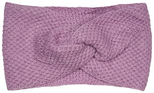 styleBREAKER Damen Strick Stirnband mit Waffelpatent Strickmuster und Twist Knoten, warmes Winter Haarband, Headband 04026060, Farbe:Flieder von styleBREAKER