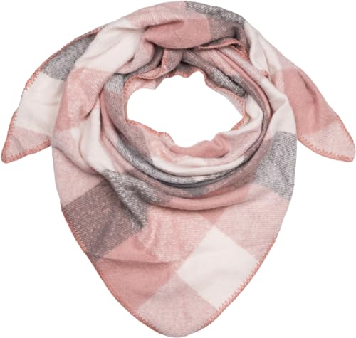 styleBREAKER Damen XXL Web Dreieck Schal mit buntem Karo Muster, Dreiecktuch Kariert, Winter Schal warm weich, Tuch 01020050, Farbe:Altrose-Grau-Weiß styleBREAKER Damen XXL Web Dreieck Schal mit buntem Karo Muster, Dreiecktuch Kariert, Winter Schal warm weich, Tuch 01020050, Farbe:Altrose-Grau-Weiß von styleBREAKER