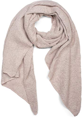 styleBREAKER Damen weicher unifarbener Web Schal in asymmetrischer Form, Winter, Stola 01017118, Farbe:Rose von styleBREAKER