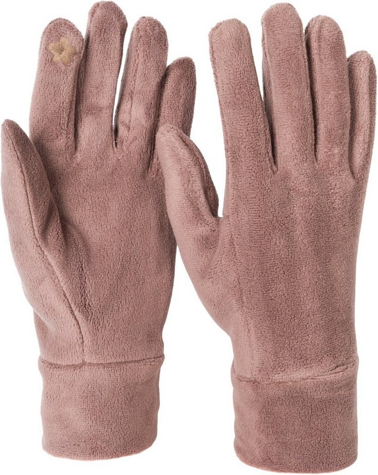 styleBREAKER Fleecehandschuhe Einfarbige Touchscreen Fleece Handschuhe von styleBREAKER