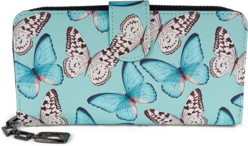 styleBREAKER Geldbörse Geldbörse mit Schmetterling Muster (1-tlg) von styleBREAKER